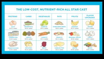 نظام غذائي متوازن على الميزانية: نصائح للتغذية بأسعار معقولة